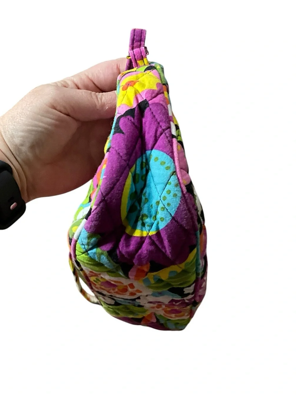 Vera Bradley Frannie Quilted Floral Crossbody in Va Va Bloom